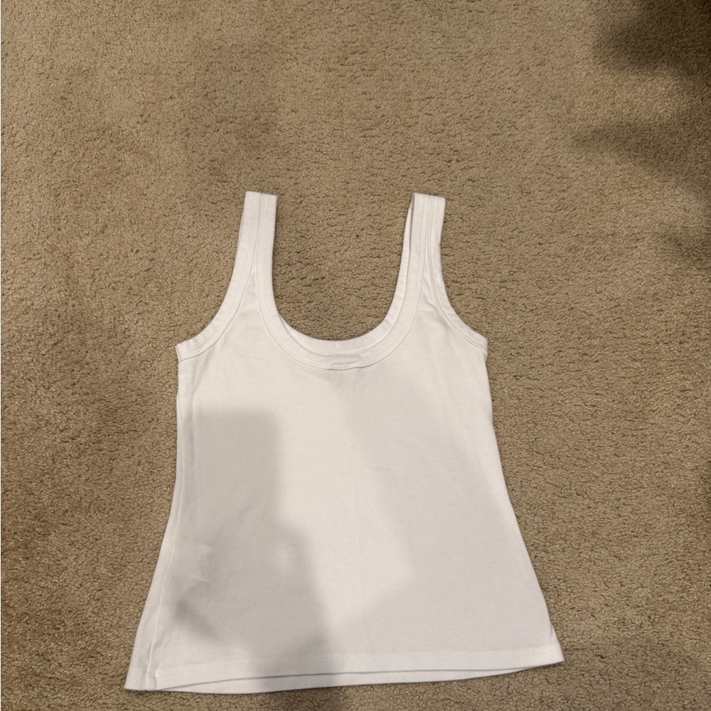 White Tank Top with NYC Apple Patch - Women - Picture 2 of 4